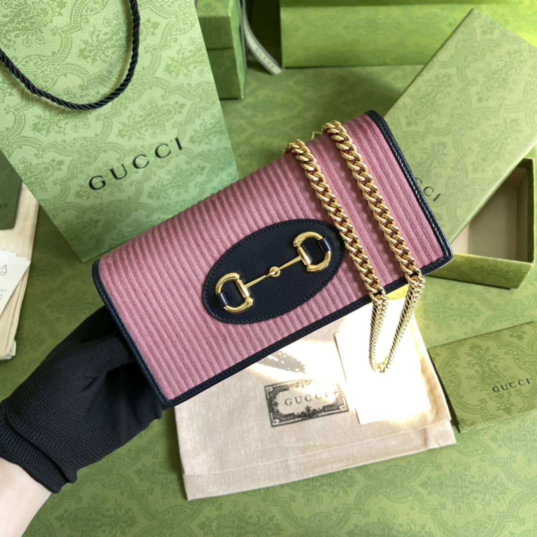 Gucci 1955 Horsebit Chain Wallet Replica 621892