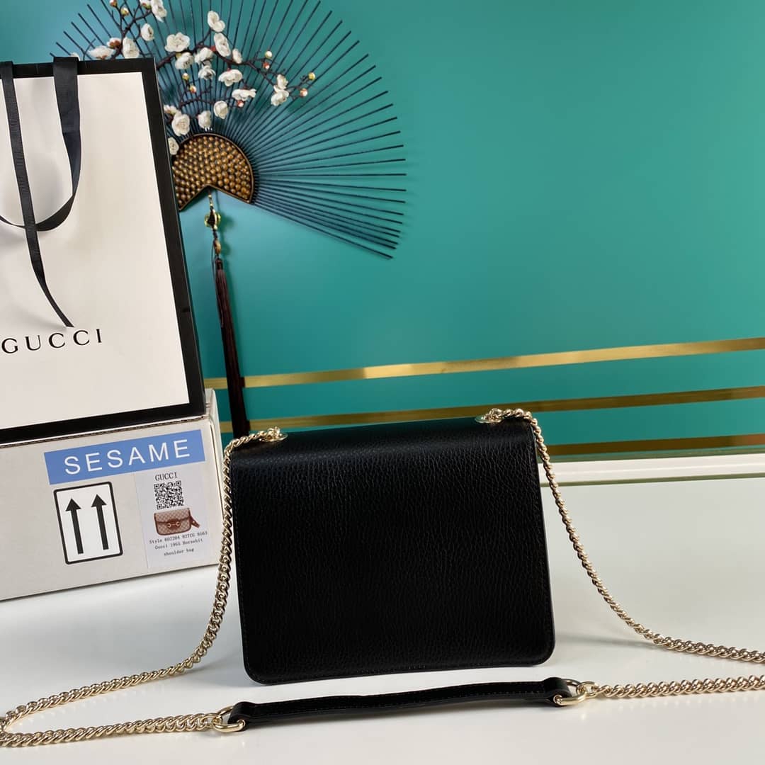 Gucci Interlocking Leather Chain Crossbody Bag Replica 510304