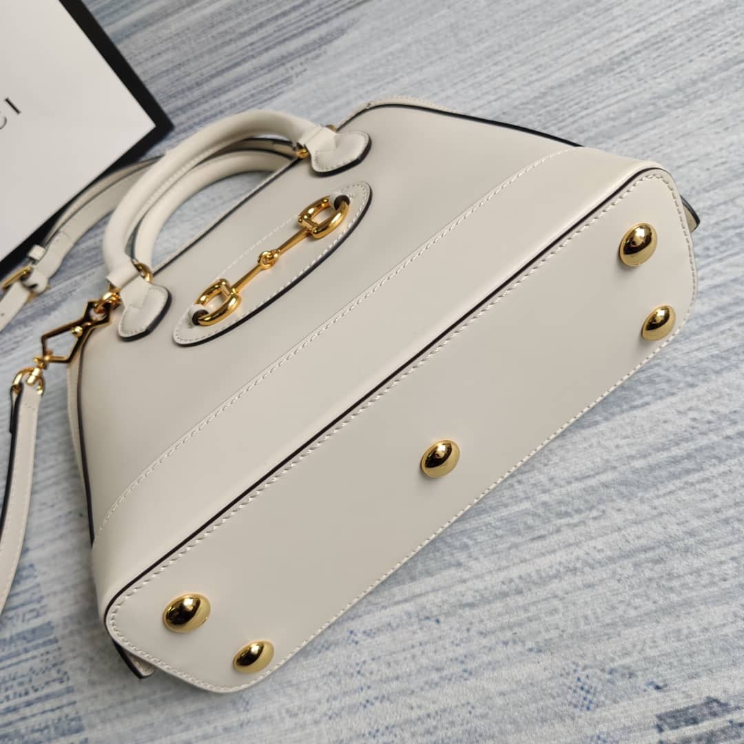 Gucci 1955 Horsebit Polkadot Handle Bag Replica 621220