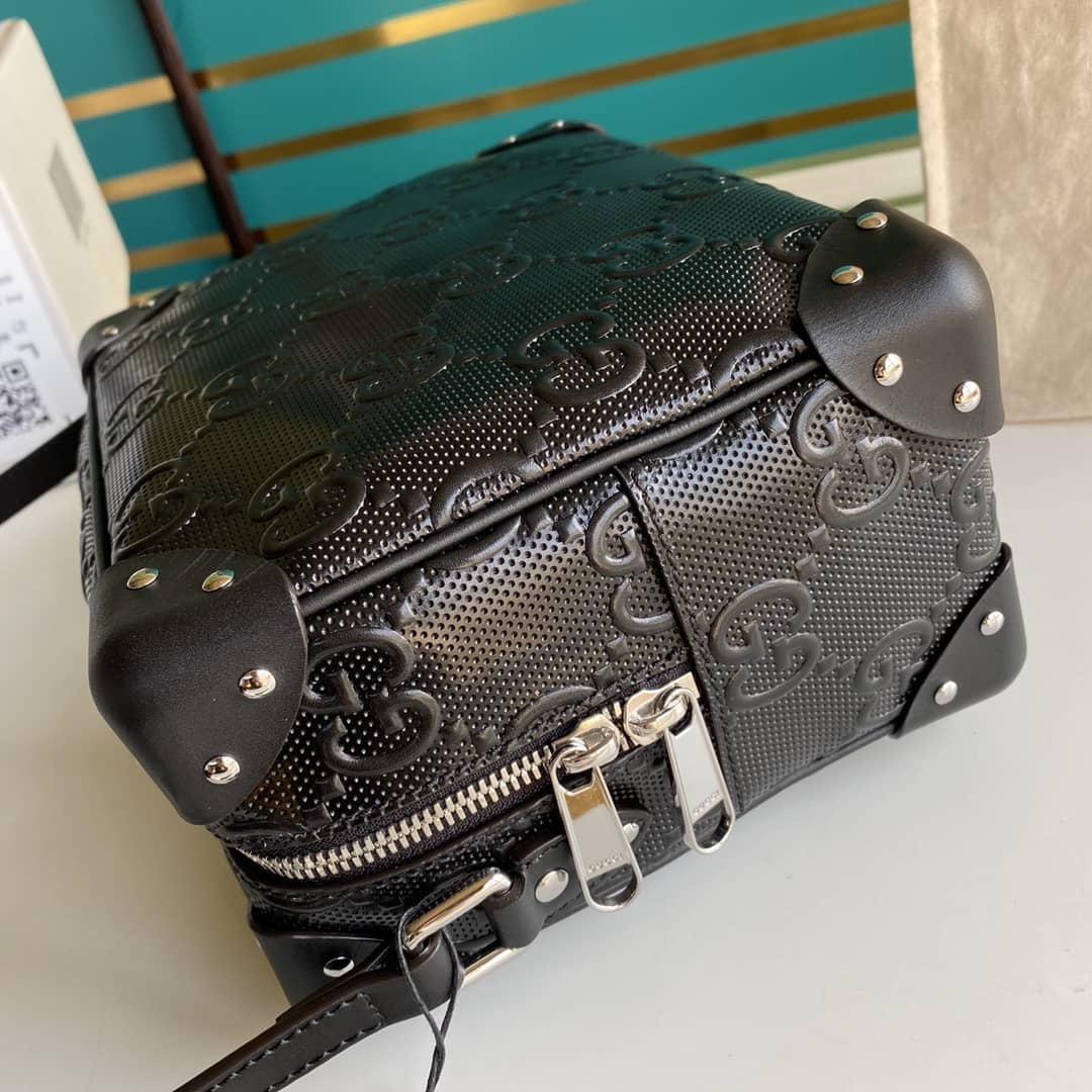 Gucci Supreme GG Leather Square Shoulder Bag Replica 626363