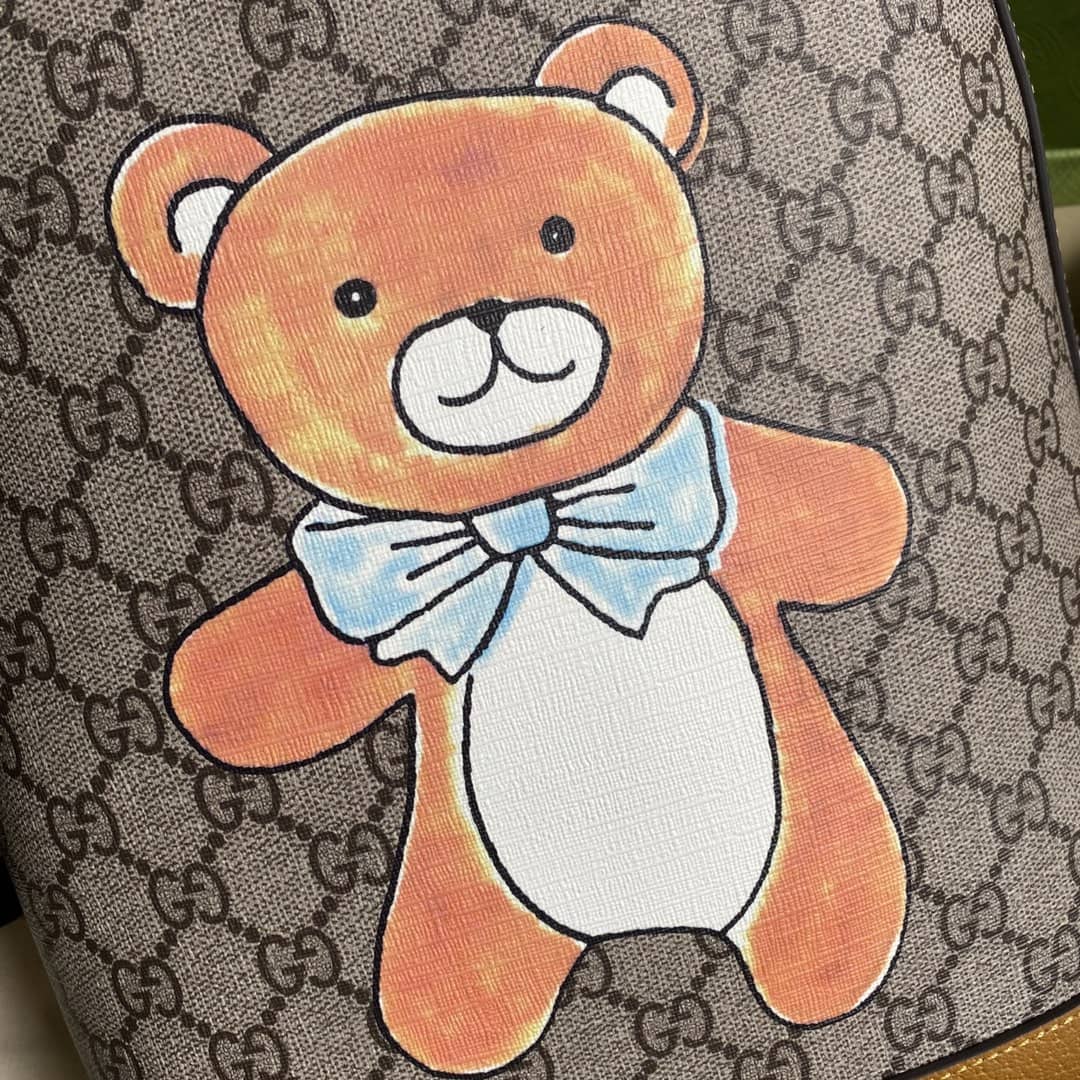Gucci Kai X Gucci Teddy Bear Print Backpack Replica 647816