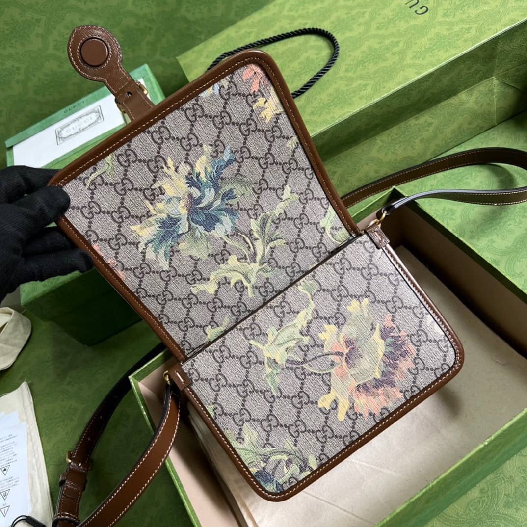 Gucci GG Carnation Print Mini Shoulder Crossbody Bag 671620 Replica