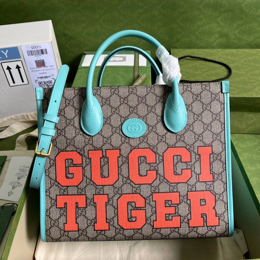 Gucci Tiger GG Small Tote Bag 659983 Replica