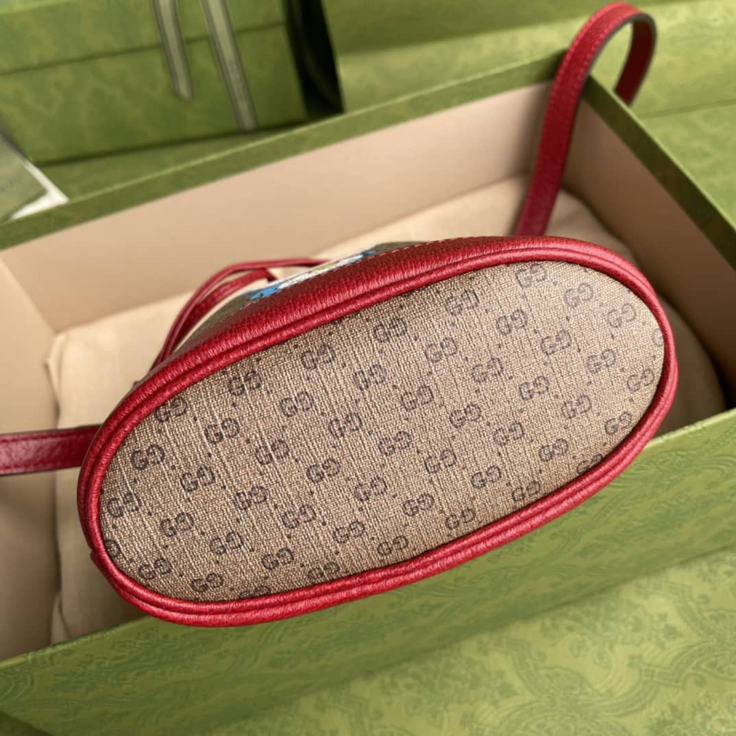 Gucci Doraemon X Gucci Mini Bucket Bag Replica 647801