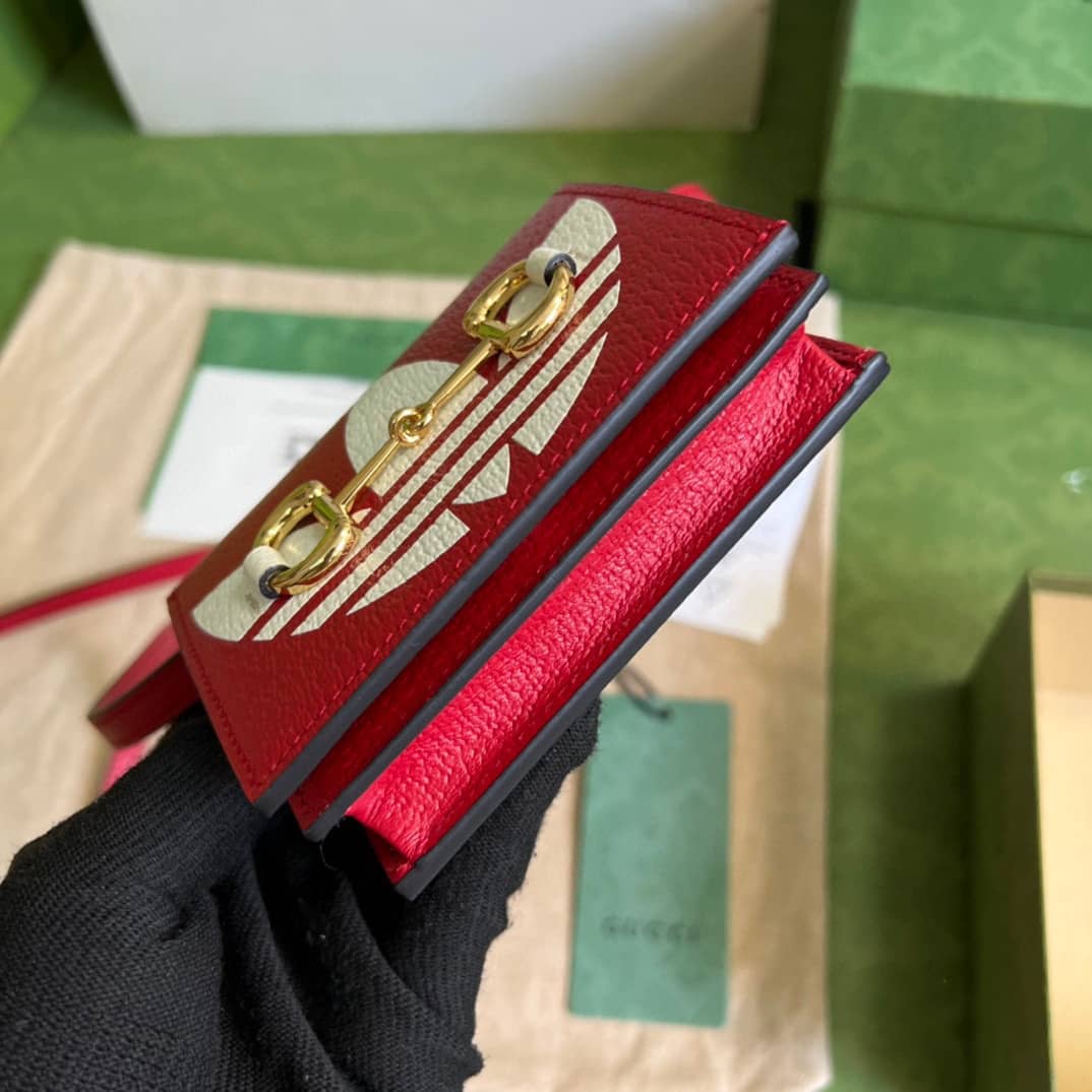 Adidas x Gucci Card Case With Horsebit 702248 Replica Crossbody Bag