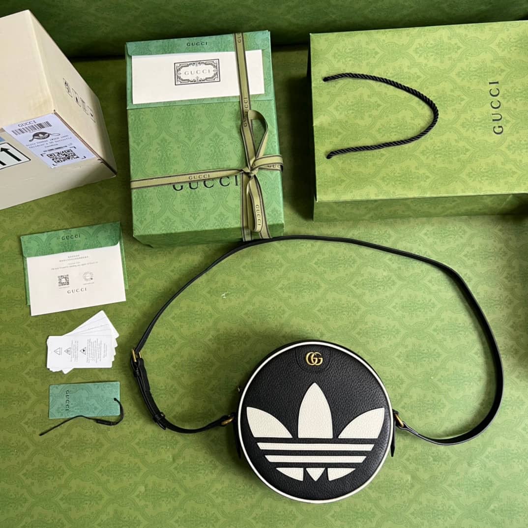 Adidas x Gucci Ophidia Shoulder Crossbody Bag Black 702626 Replica