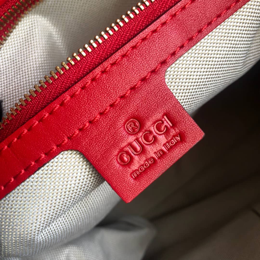 Gucci Soft GG Supreme Baby Changing Bag Replica Red 457356