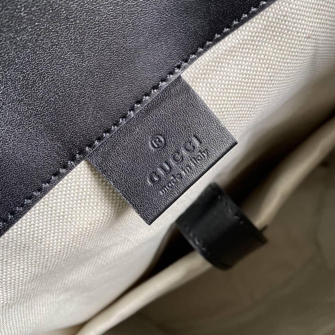 Gucci GG Embossed Backpack Replica Black 625770