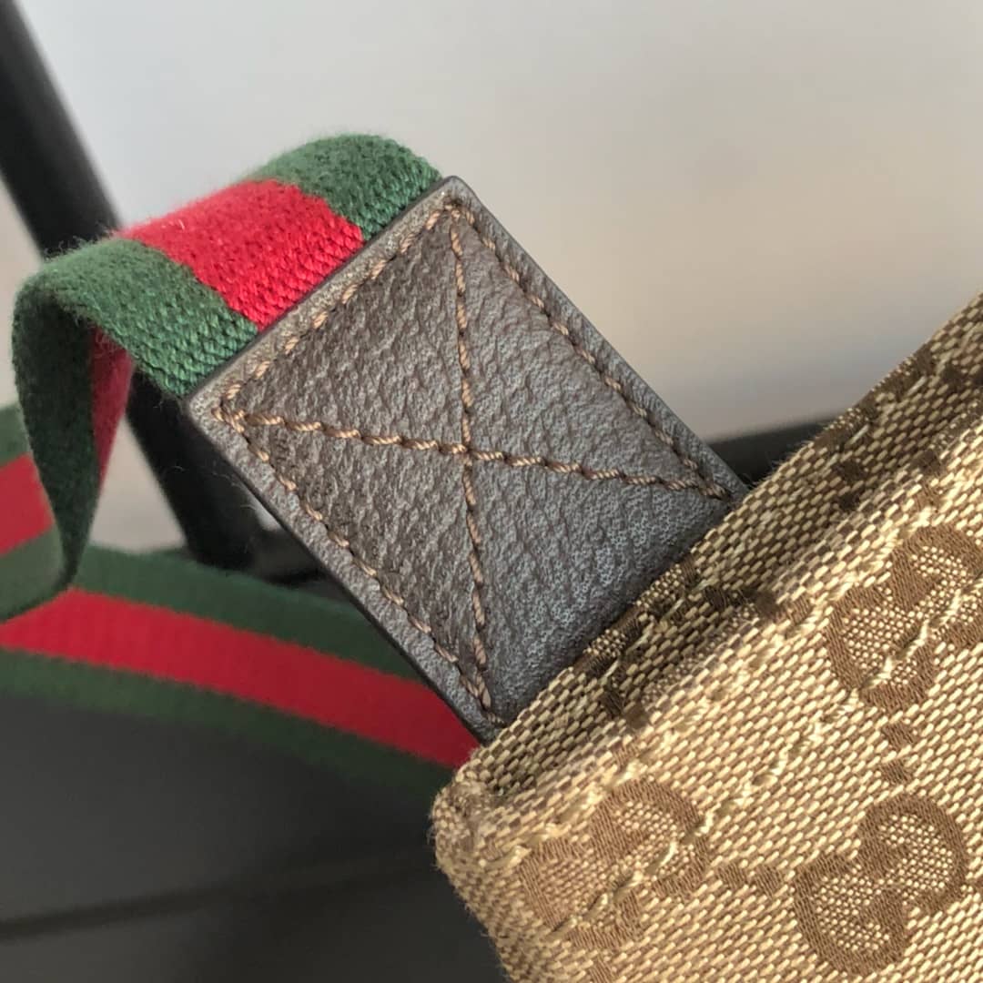 Gucci GG Monogram Canvas Web Small Messenger Bag Replica 146309