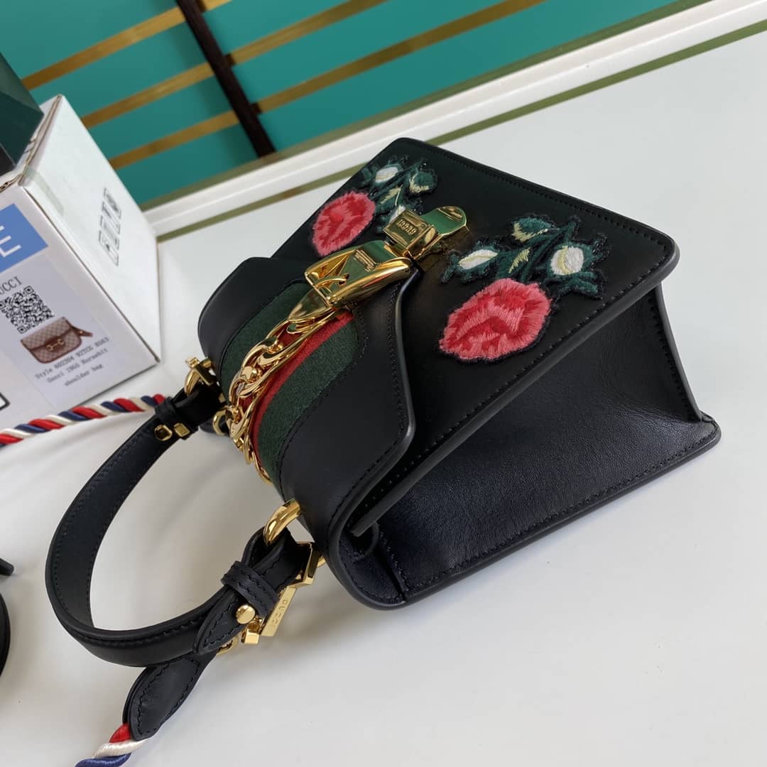 Gucci Womens Sylvie Leather Mini Bag Replica 470270