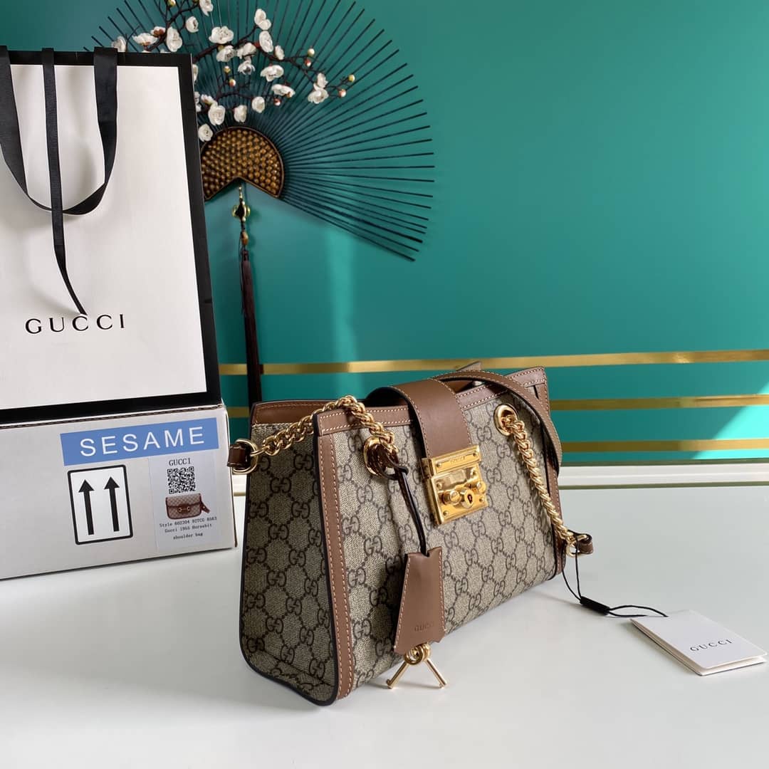 Gucci Padlock Small Berry Tote Replica 498156