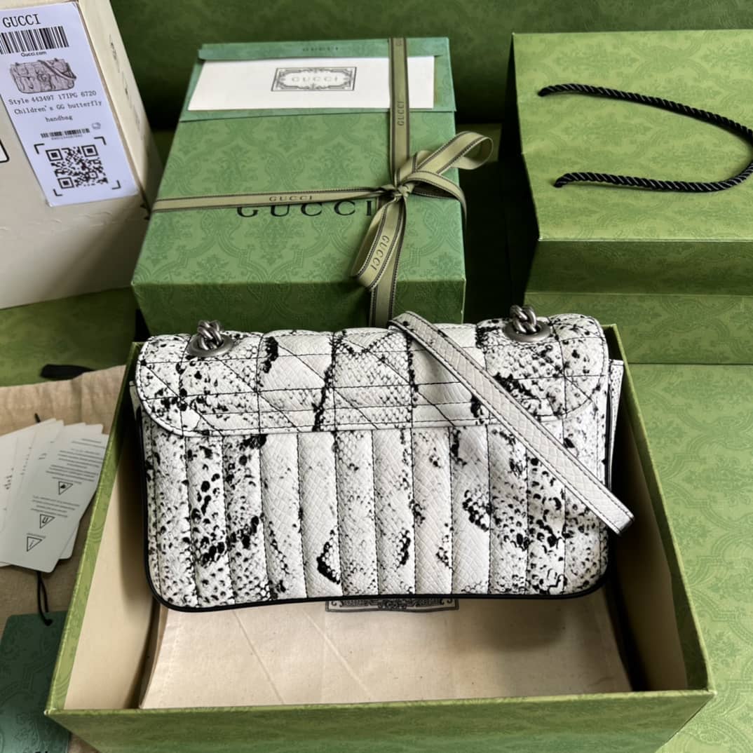 Gucci GG Marmont Small Matelassé Leather 443497