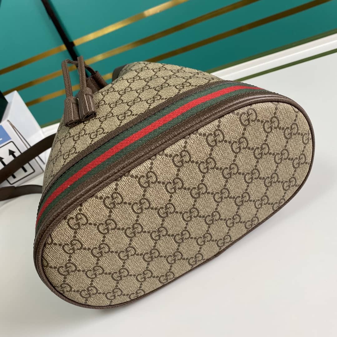 Gucci Ophidia GG Supreme Leather Bucket Bag Replica 540457