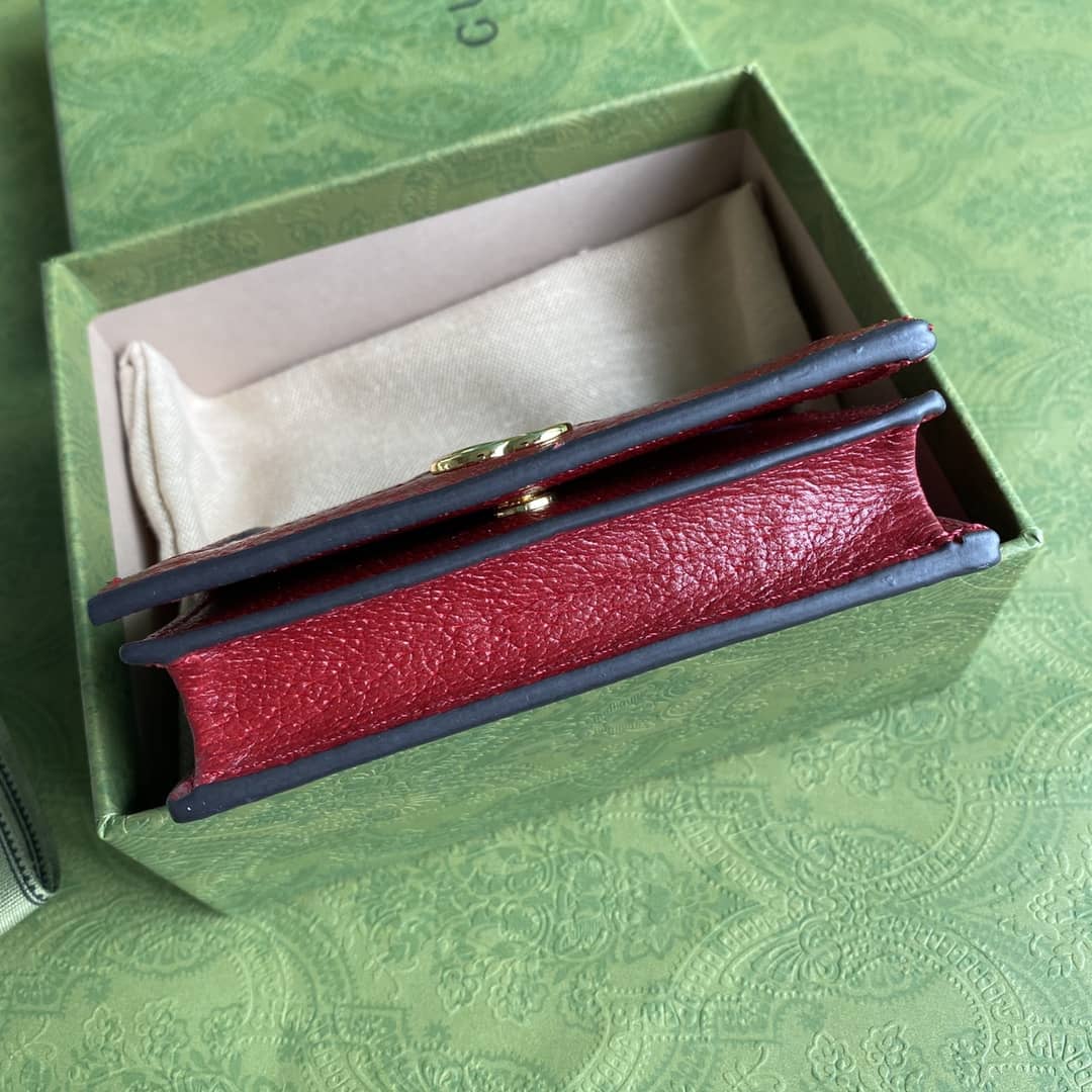 Gucci x Doraemon GG Supreme Mini Folded Wallet Replica 647788