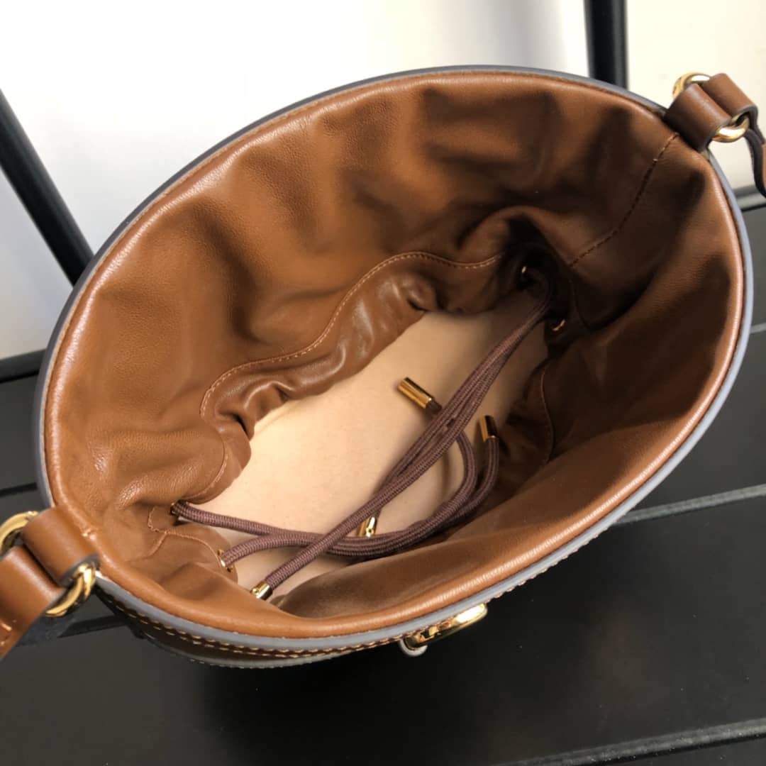 Gucci 1955 Horsebit Shoulder Bucket Bag Replica 602118