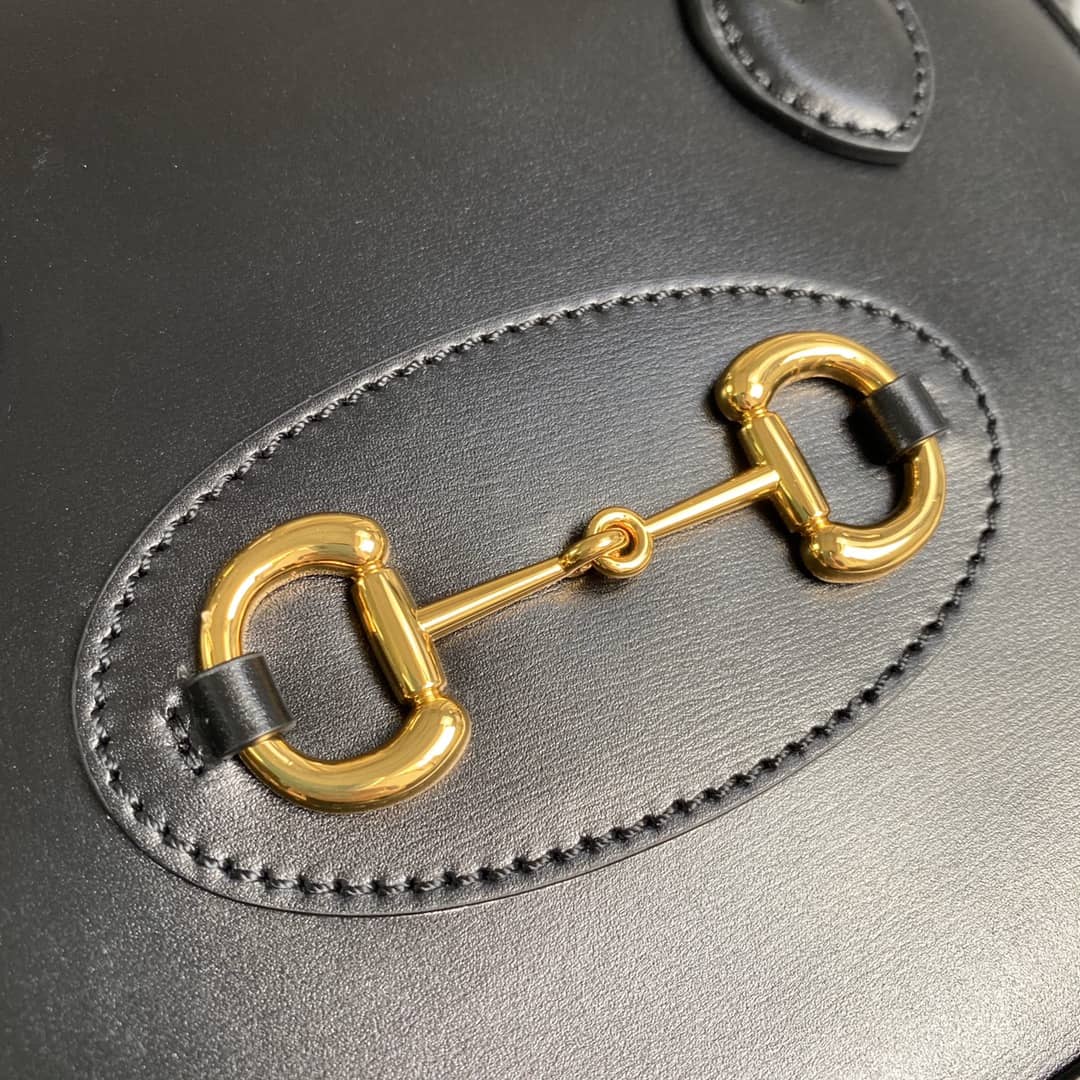 Gucci 1955 Horsebit Polkadot Handle Bag Replica 621220