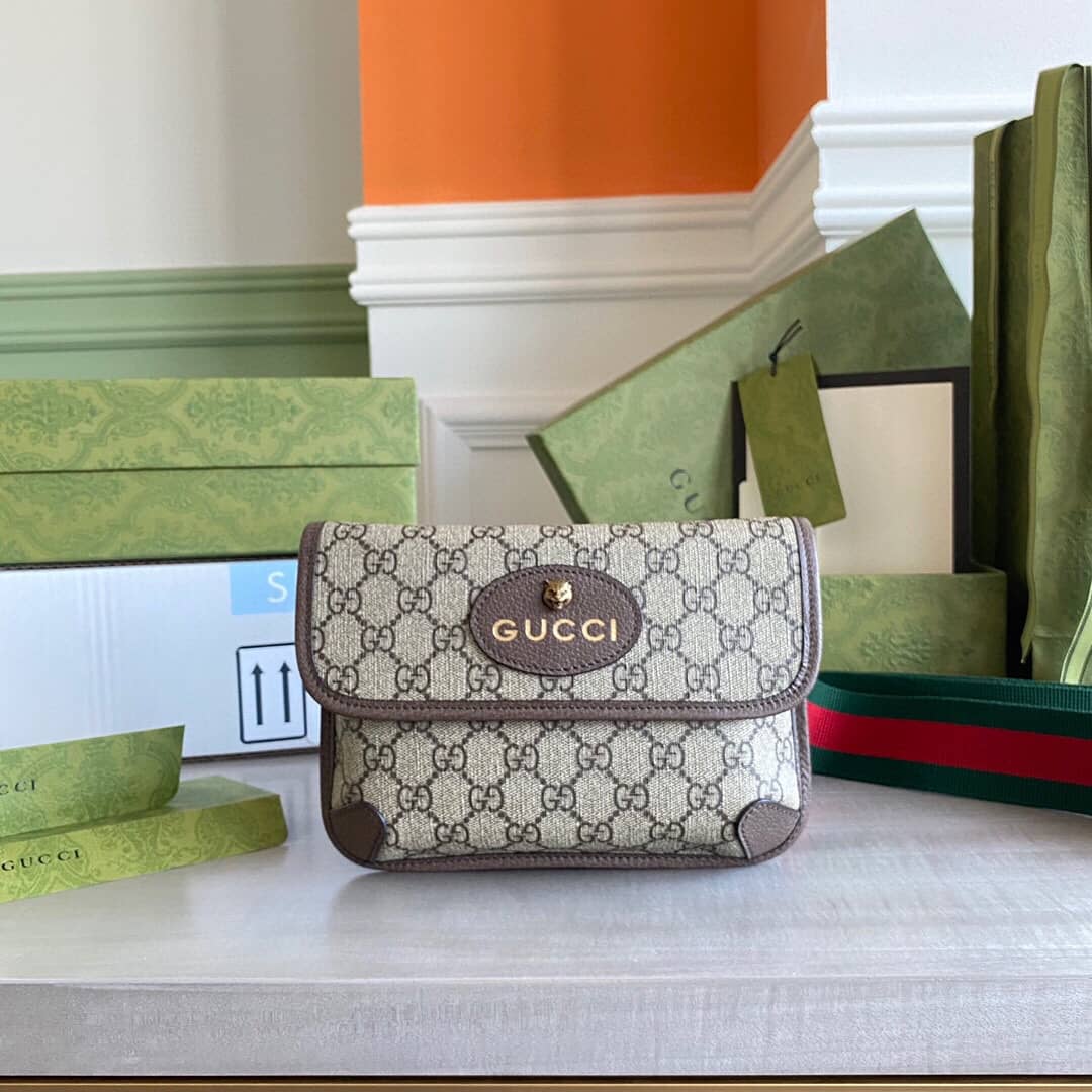 Gucci Guccitotem Web GG Supreme Messenger Bag Replica 489617