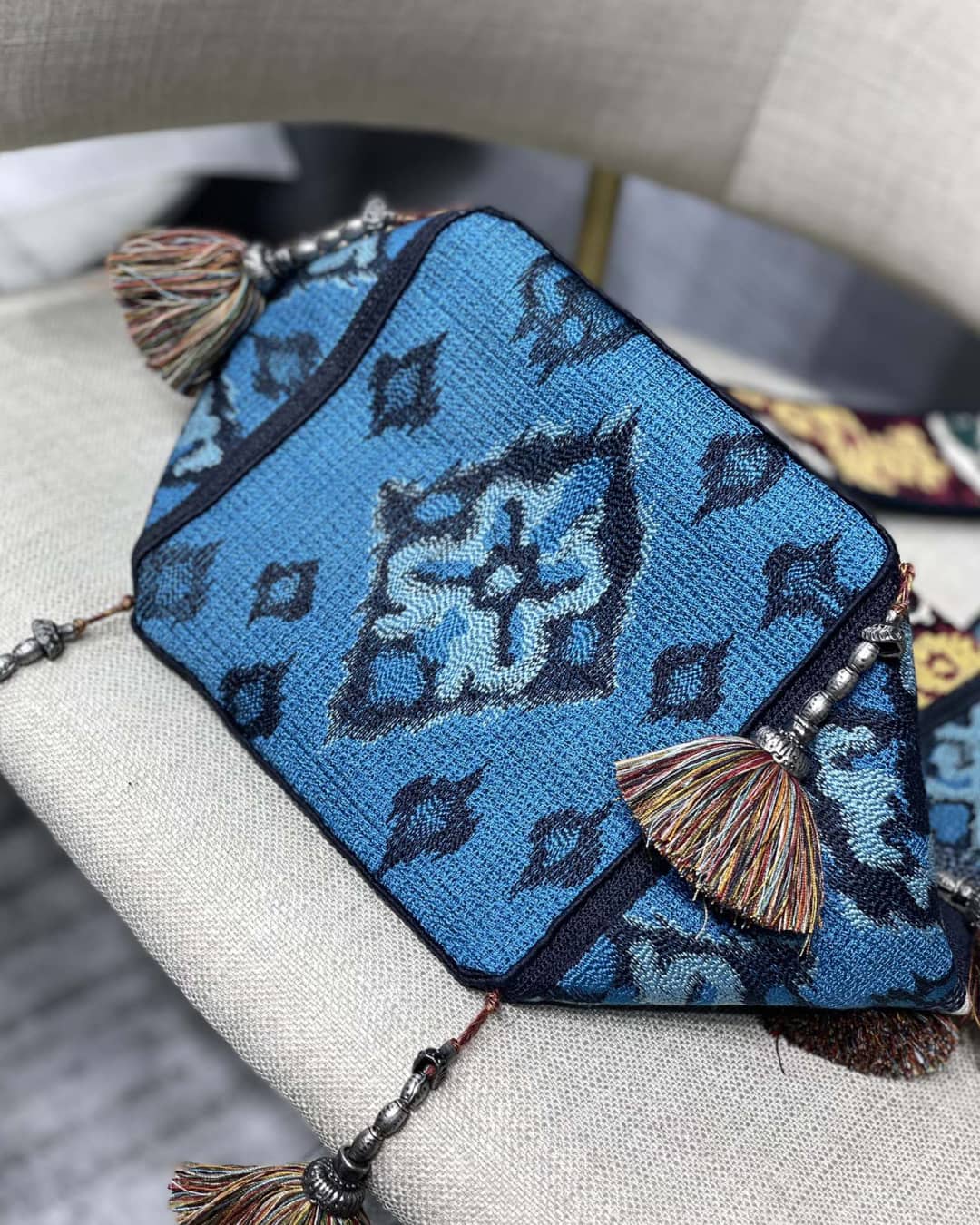 Christian Dior CD Bubble Embroidered Replica Bucket Bag