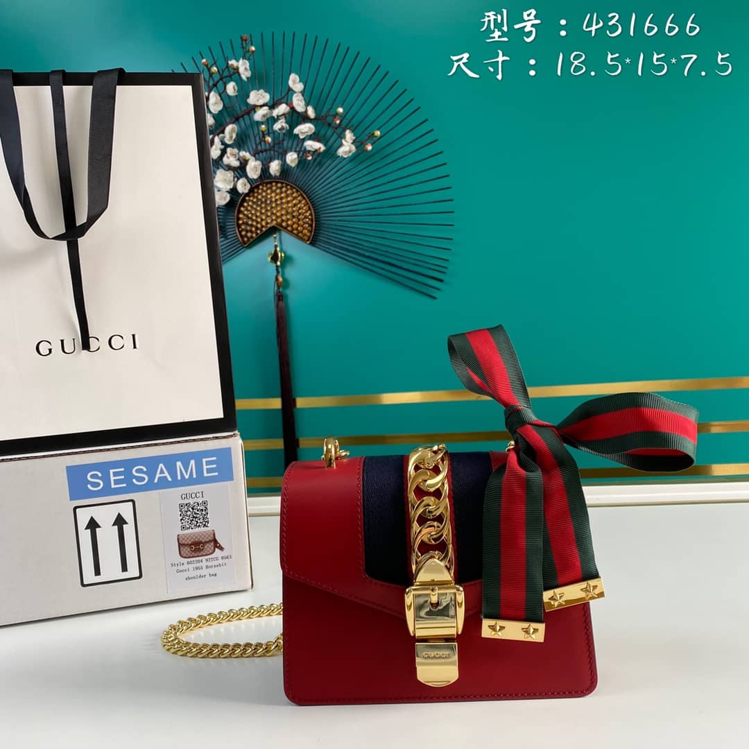 Gucci Sylvie Mini Chain Shoulder Bag Replica 431666