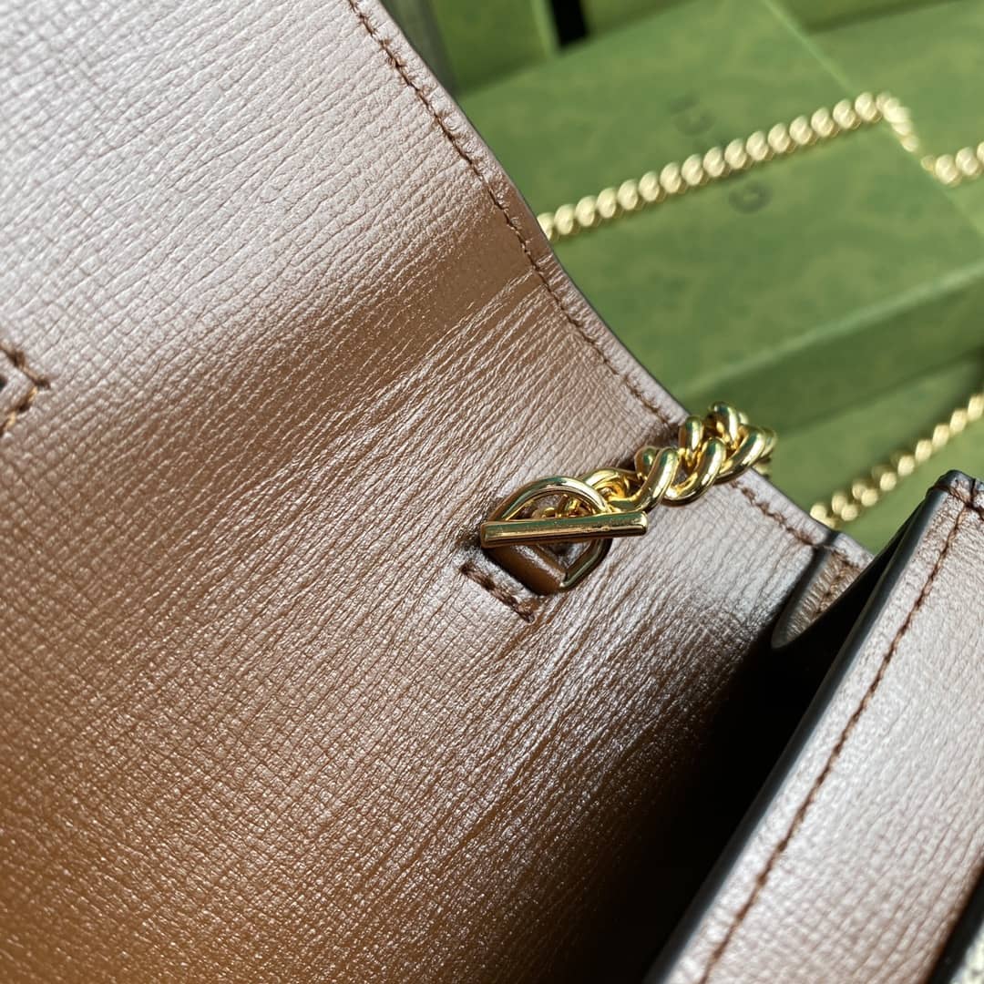 Gucci Valentine Day Chain Card Case Wallet Replica 648948