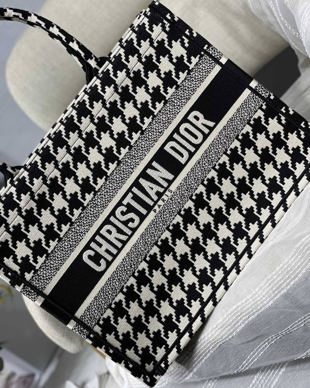 Christian Dior CD Book Embroidery Replica Tote