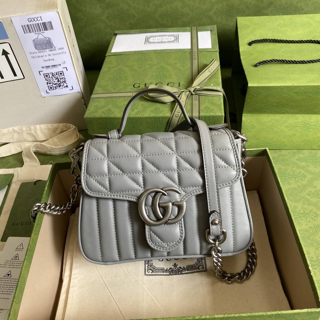 Gucci Marmont GG Mini Top Handle Bag Replica 583571
