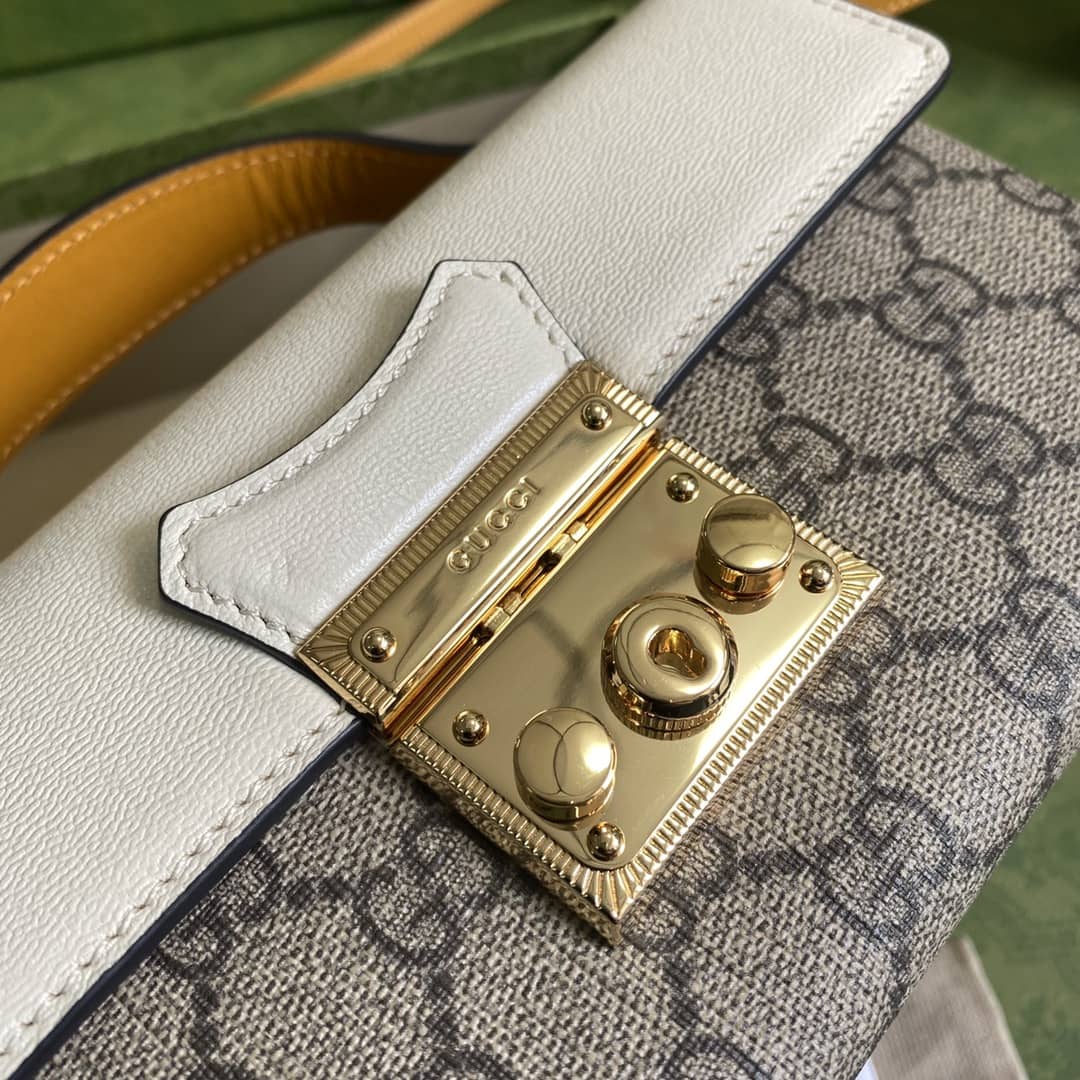 Gucci Padlock GG Supreme Canvas Top Handle Mini Bag Replica 652683