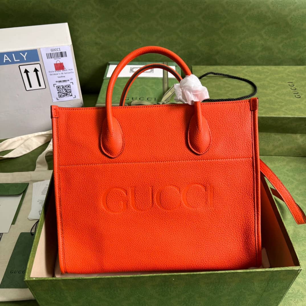 Gucci Small Leather Tote With Gucci Logo 674822 Replica Bag