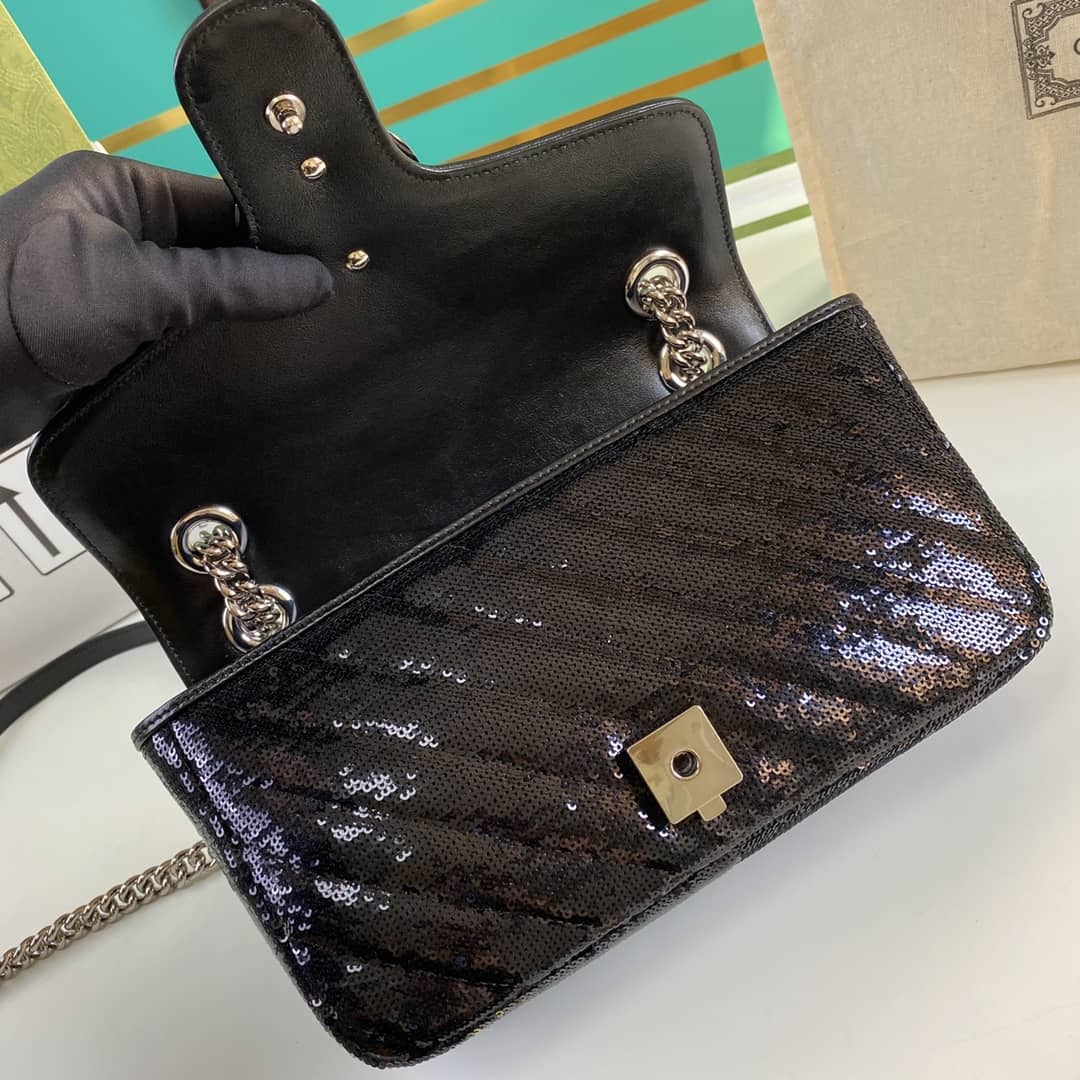 Gucci Marmont GG Small matelassé Shoulder Bag Replica 443497