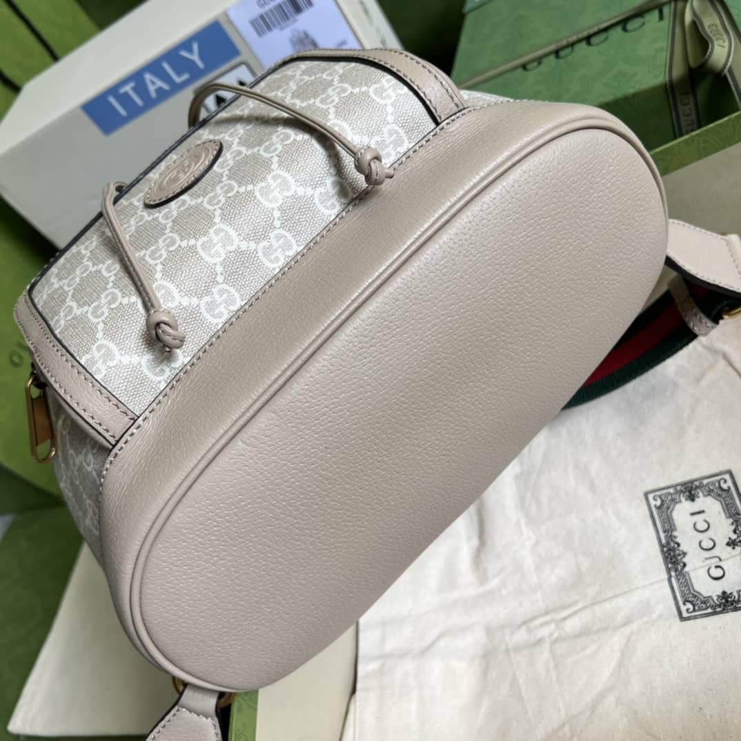 Gucci Backpack With Interlocking G White 674147 Replica