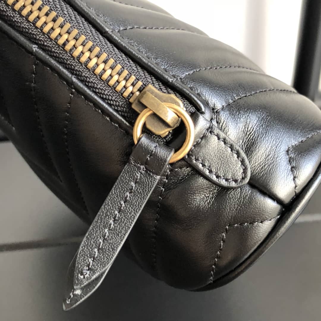 Gucci GG Marmont Quilted Vanity Bag Replica Black 625690