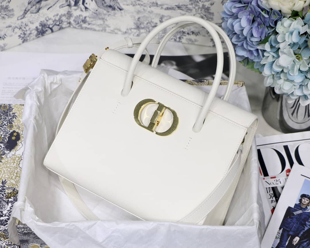 Christian Dior Box Calfskin Large St. Honore Tote