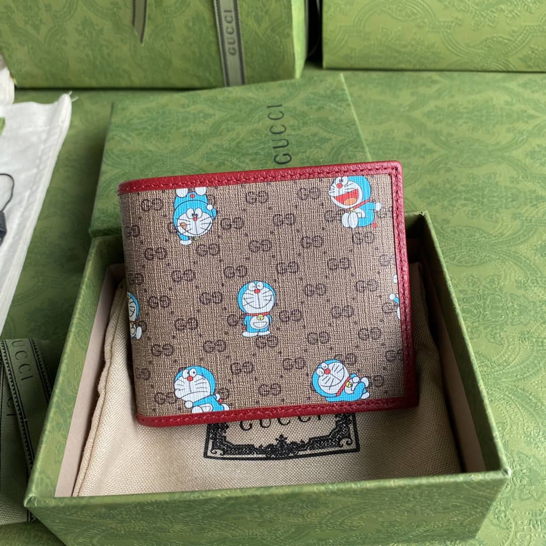 Gucci X Doraemon Bi-Fold Wallet Replica 647802
