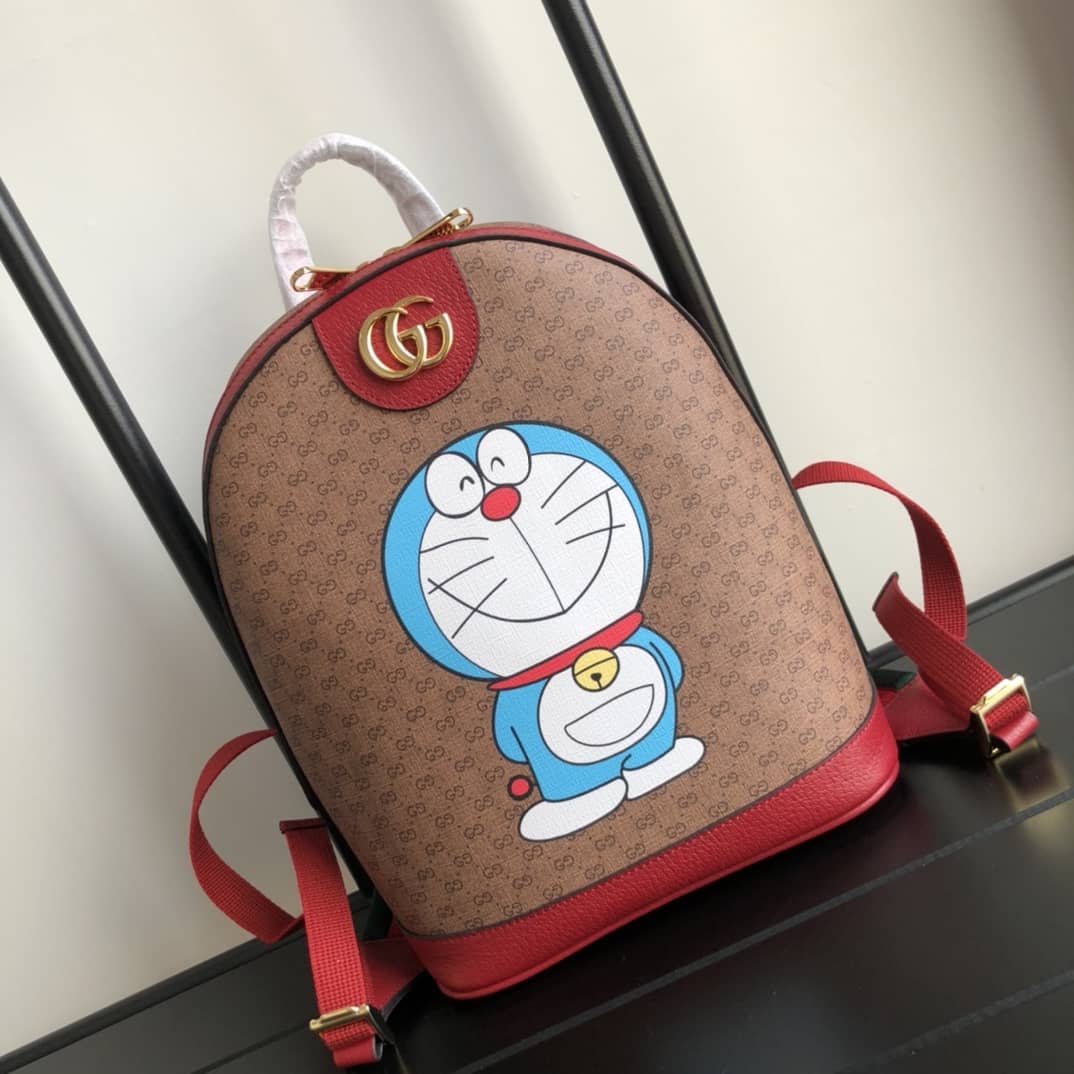 Gucci Mini Doraemon Small GG Supreme Canvas Replica Backpack 647816