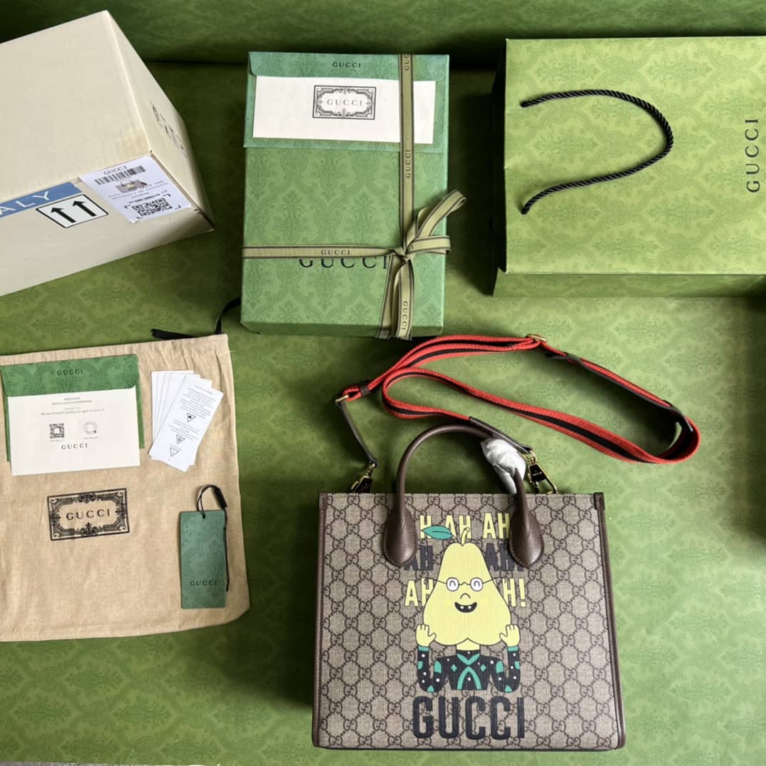 Gucci Pear Print Small Tote 703256 Replica Bag