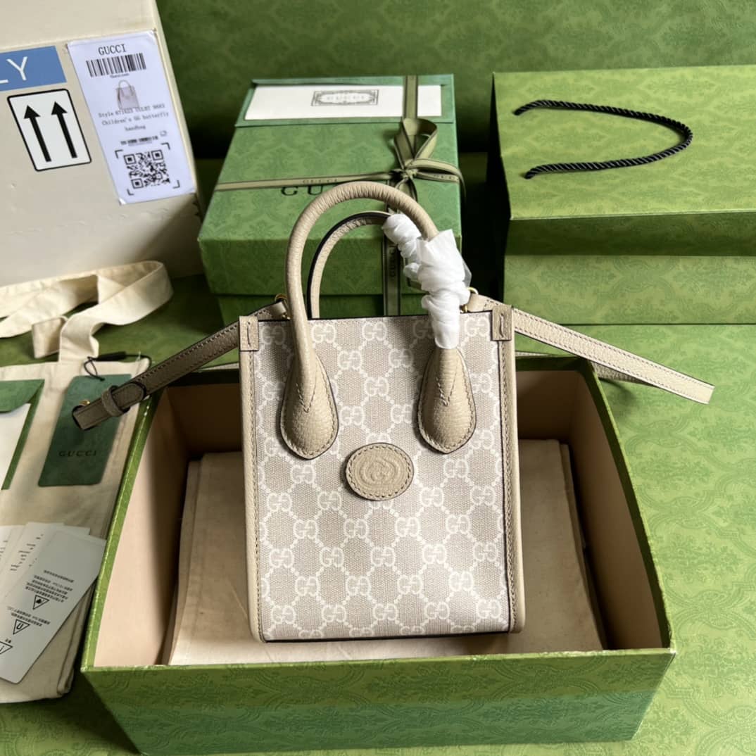 Gucci Mini Tote With Interlocking 671623 Replica Bag
