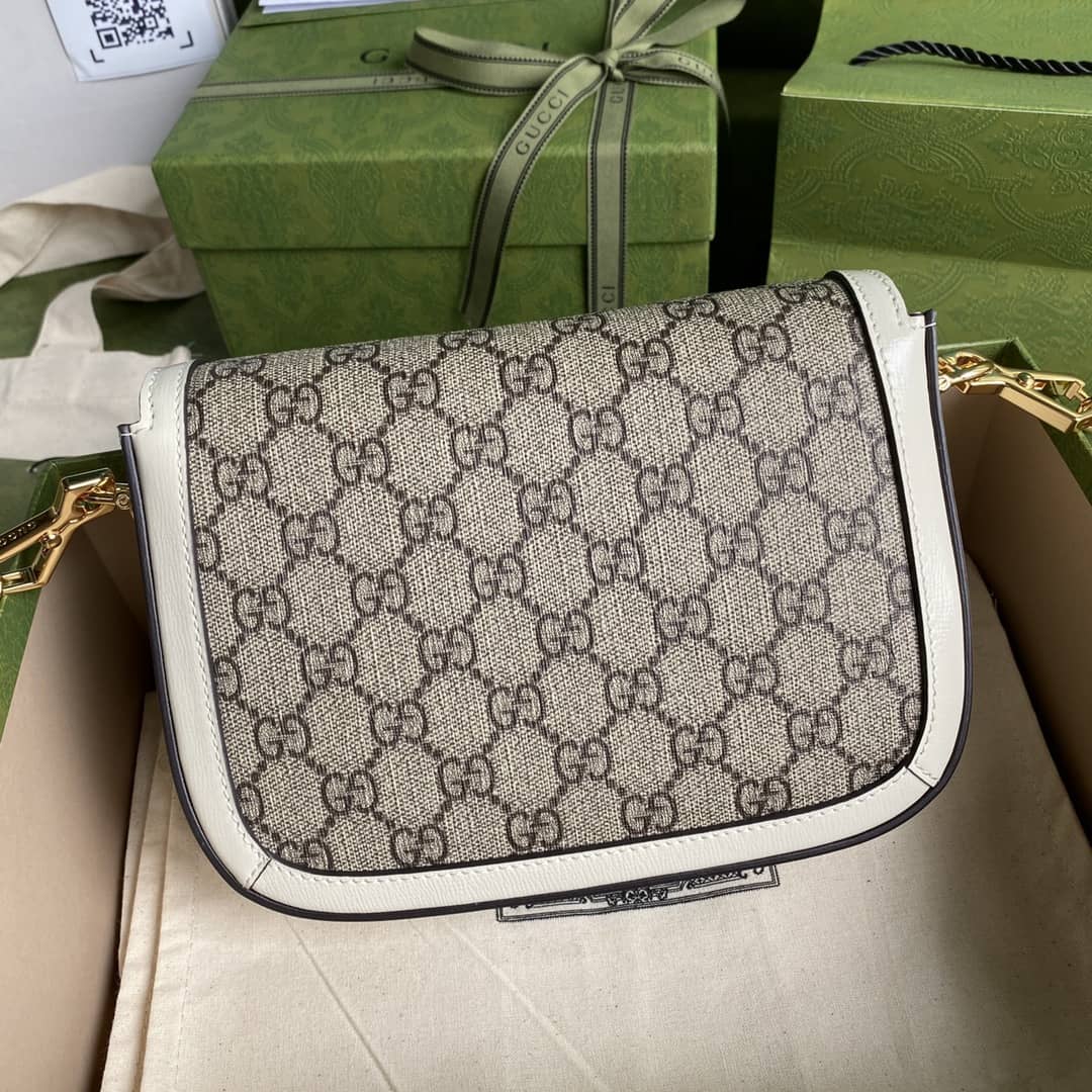 Gucci 1955 Horsebit Supreme GG Canvas Mini Shoulder Bag Replica 658574