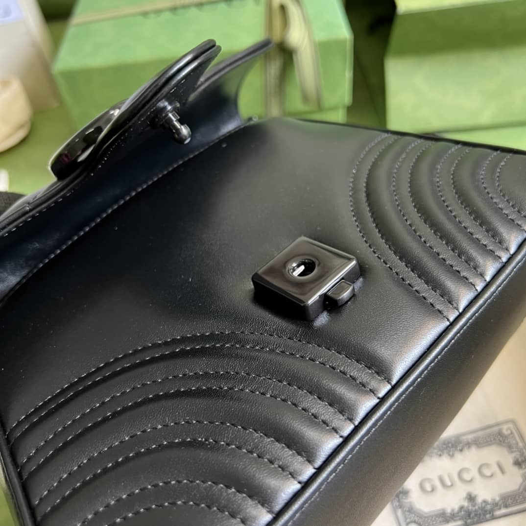 Gucci GG Marmont Mini Top Handle Crossbody Bag 702563 Replica