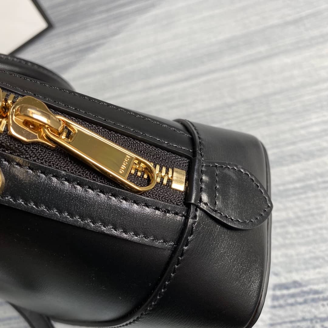 Gucci 1955 Horsebit Polkadot Handle Bag Replica 621220