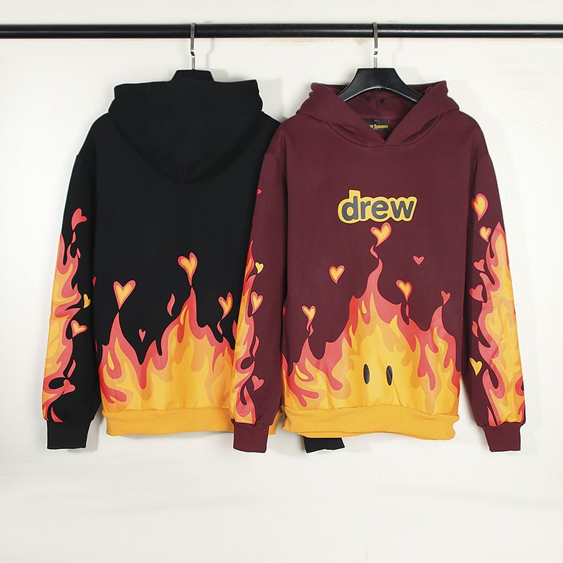 Drew House Fire Hoodie Black