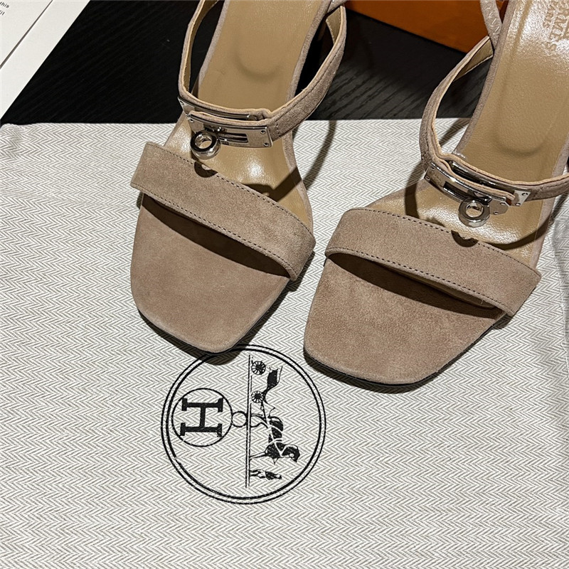 Hermes Sandals Dupe classic H high-heeled sandals