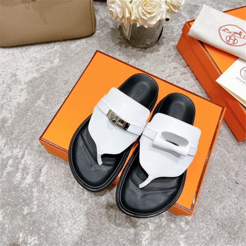 hermes kelly buckle slippers