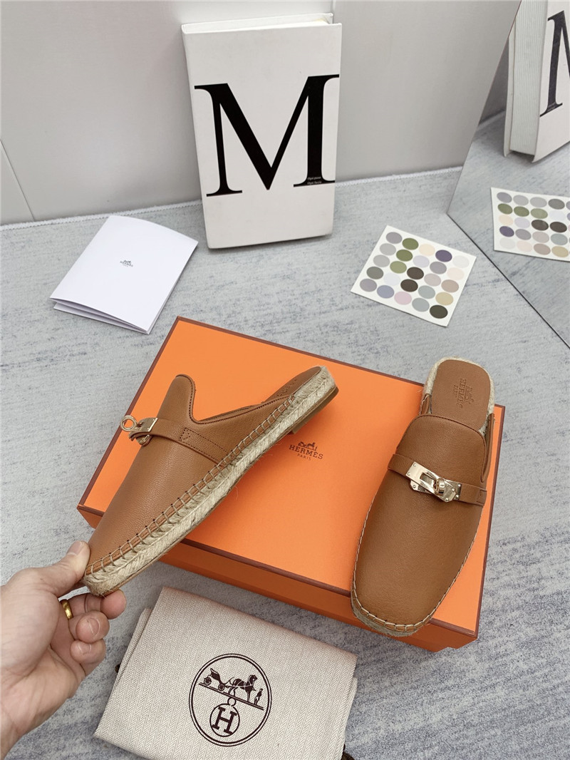 hermes loafer slippers