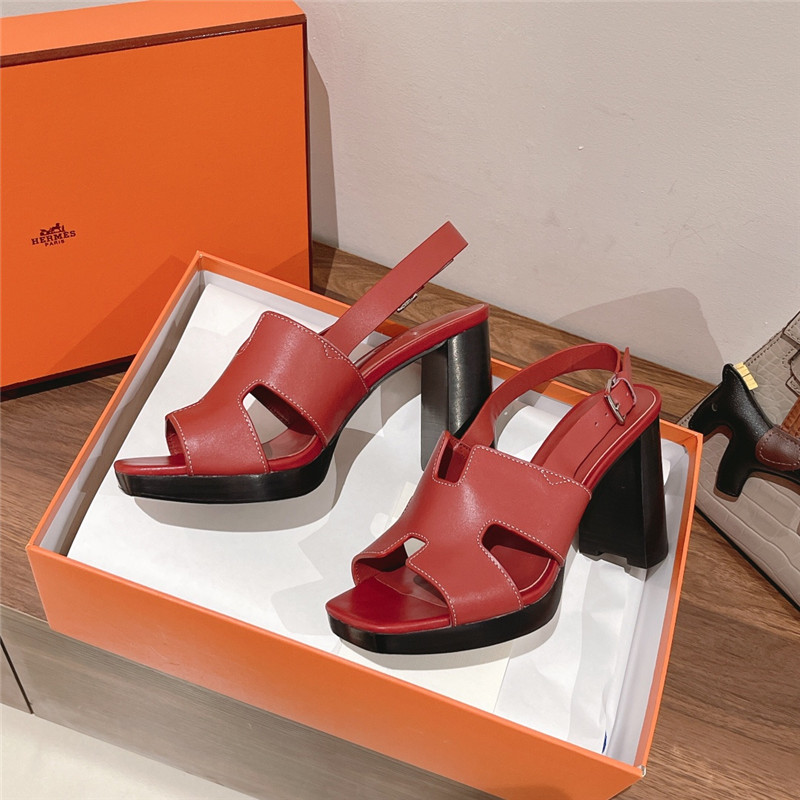 Hermes Sandals Dupe chunky heel sandals