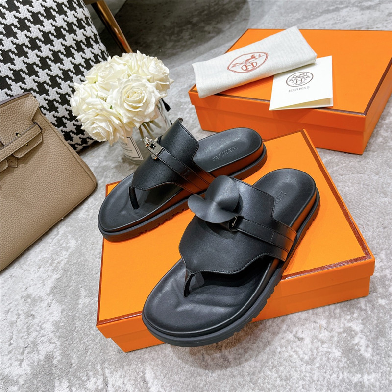hermes kelly buckle slippers