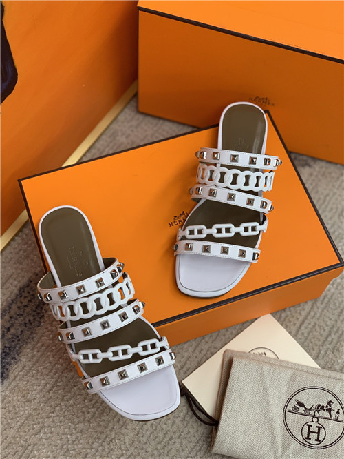 hermes flat slippers womens
