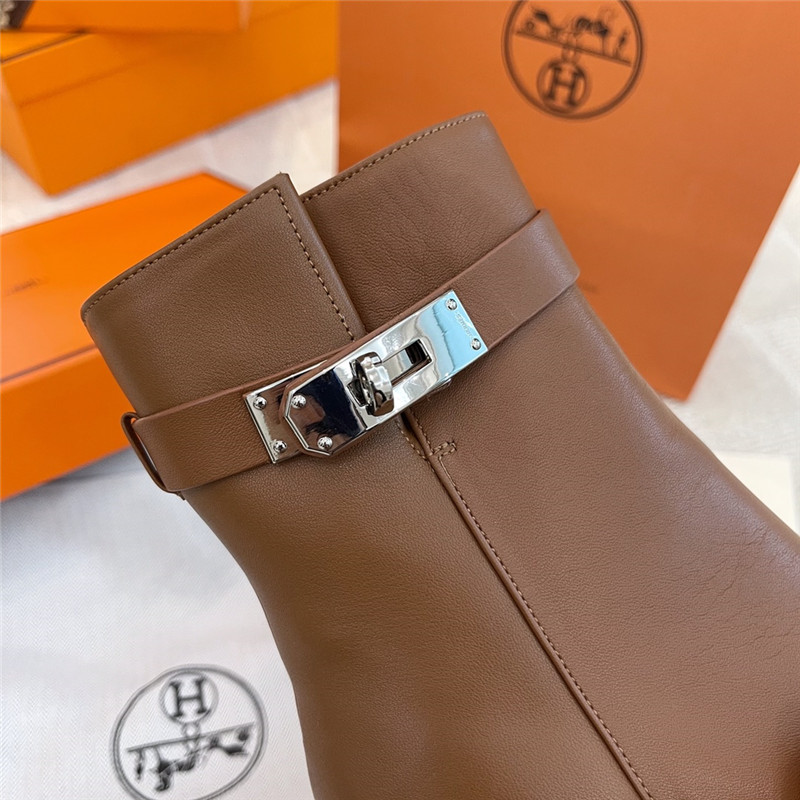 hermes kelly high heel ankle boots