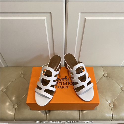 Hermes Birkin Replica block heel sandals