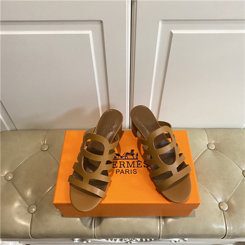 Hermes Birkin Replica block heel sandals