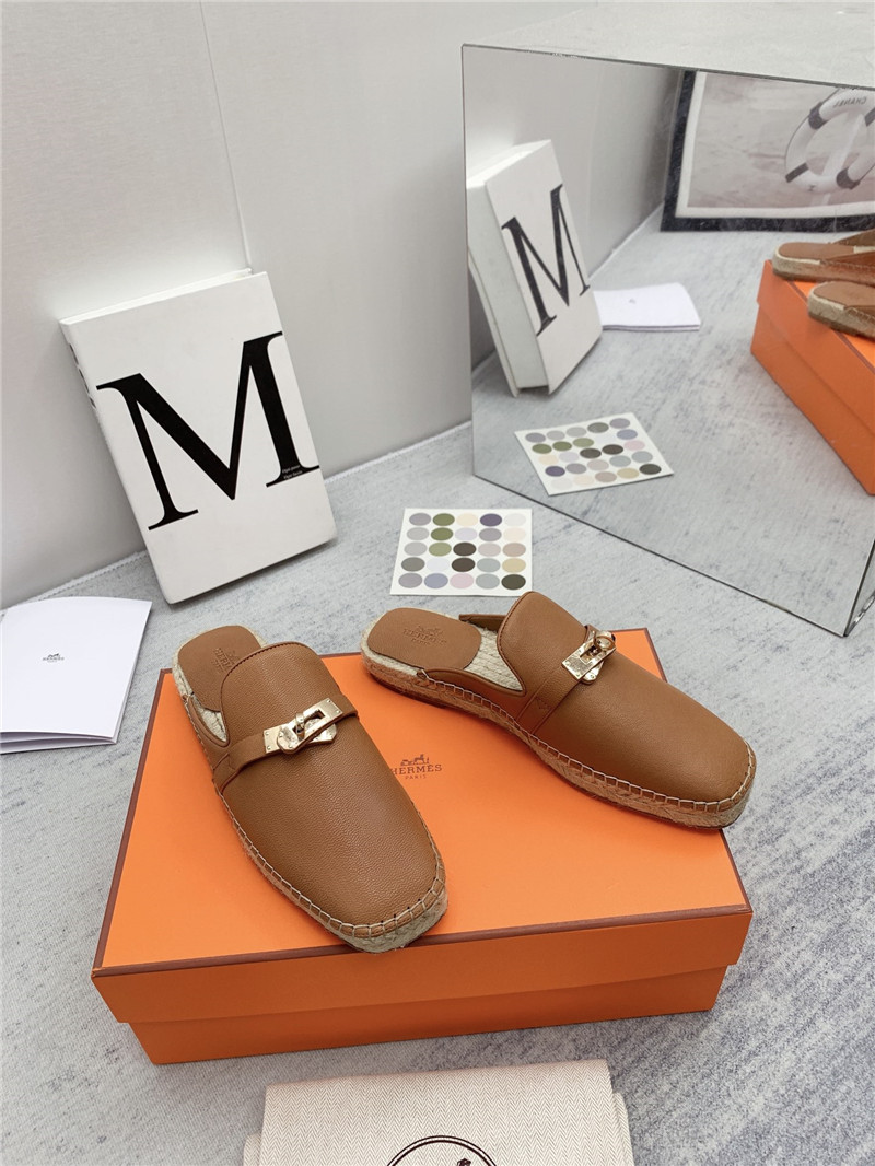 hermes loafer slippers